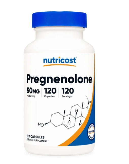 Pregnenolone 50mg, 120 Cápsulas, Nutricost
