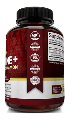 Berberina + Canela do Ceilão, 1200mg, 120 Capsulas, Nutriflair