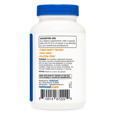 Pyridoxal-5-Phosphate (P5P) 50mg, 120 cápsulas, Nutricost 