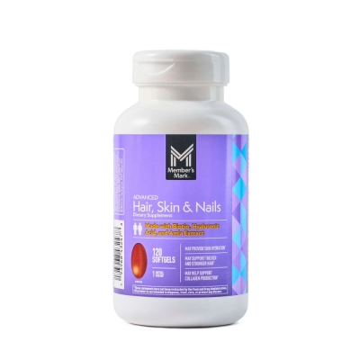 Suplemento para Cabelo, Pele e Unhas, 120 Softgels, Member's Mark