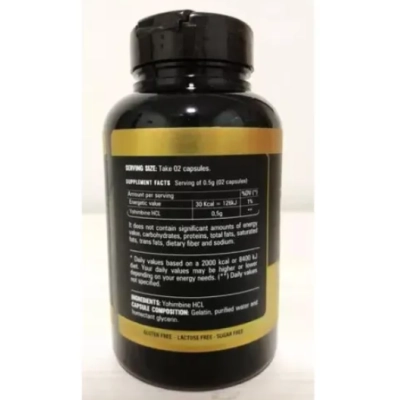 Ioimbina 5mg, Yohimbine, 60 Cápsulas, Bulgarian