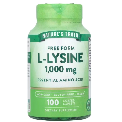 L-lisina 1000mg, 100 Cápsulas, Nature's Truth