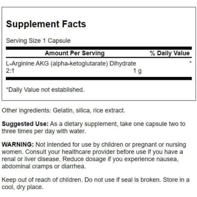 Arginina AGK, 90 Cápsulas, Swanson