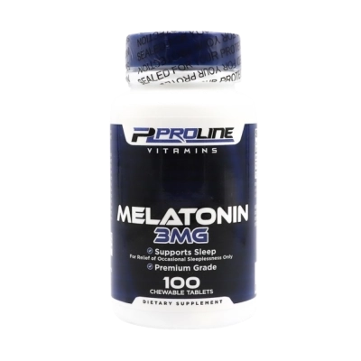 Melatonina, 3mg, 100 Tablets Mastigáveis, ProLine Vitamins