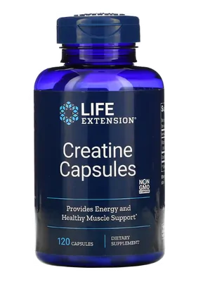 Creatina, 1000mg, 120 Cápsulas, Life Extension