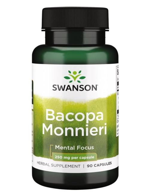 Bacopa Monnieri, 250mg, 90 Cápsulas, Swanson