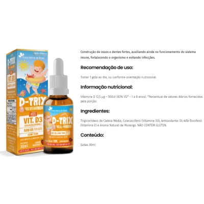 Kit Crescimento Saudável Vitamina D + Magnésio 