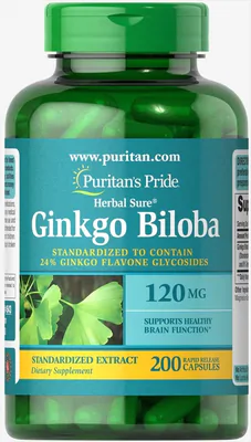 Ginkco Biloba, 120Mg, 200 Cápsulas, Puritans Pride