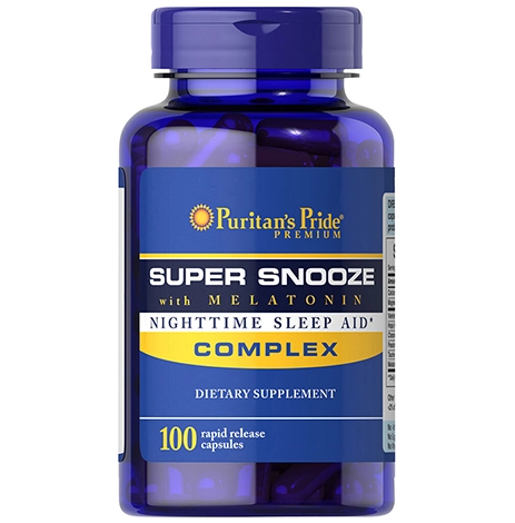Melatonina, 5mg, Super Snooze (Sono profundo), 100 cápsulas