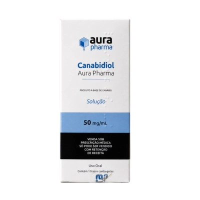 Extrato de CBD, 50mg, 10ml,  Aurapharma