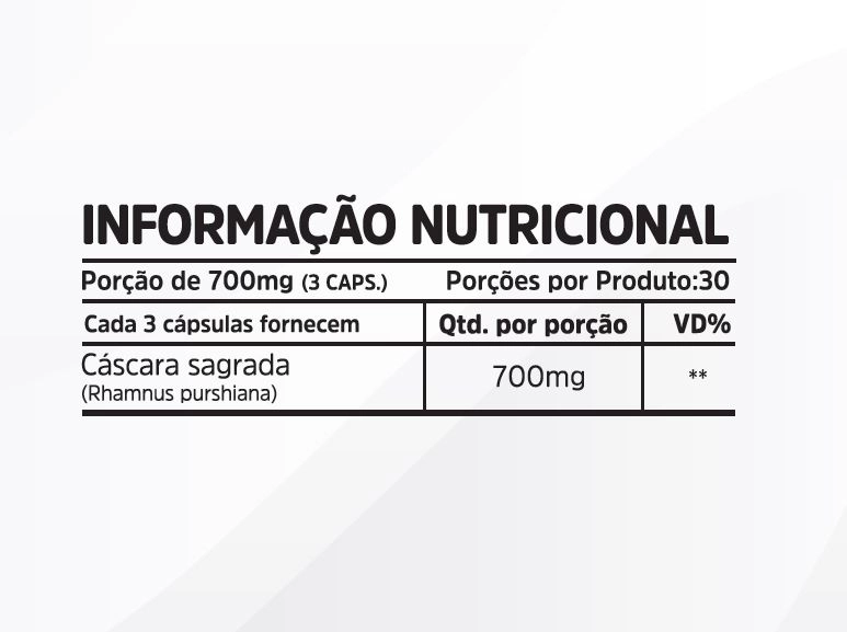 Cáscara Sagrada, 700mg, 90 Cápsulas. Nutrivitalle