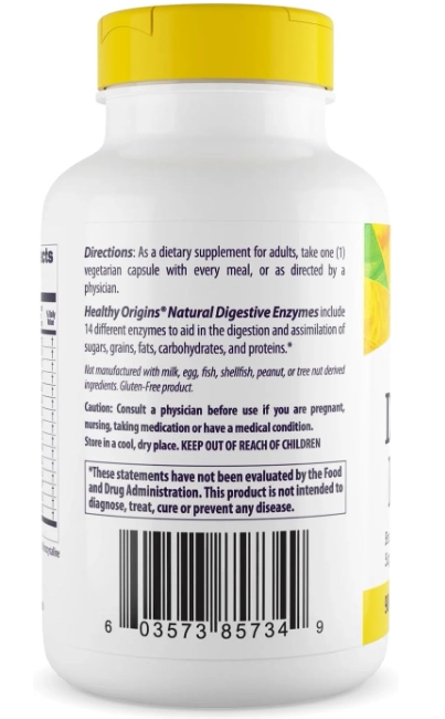 Enzimas Digestivas, 90 Cápsulas, Healthy Origins