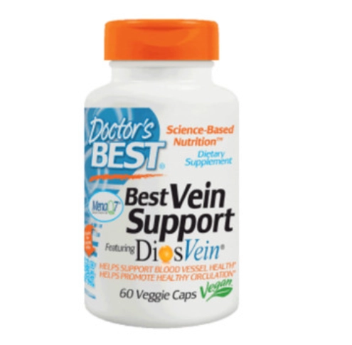 Vein Support com DiosVein e MenaQ7, 60 Cápsulas, Doctor's Best