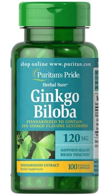 Ginkgo Biloba, 120mg, 100 Cápsulas, Puritan's Pride Ginkgo Biloba, 120mg, 100 Cápsulas, Puritan's Pride