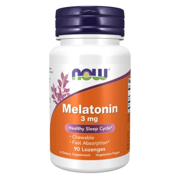 Melatonina 3mg, 90 Pastilhas, Now