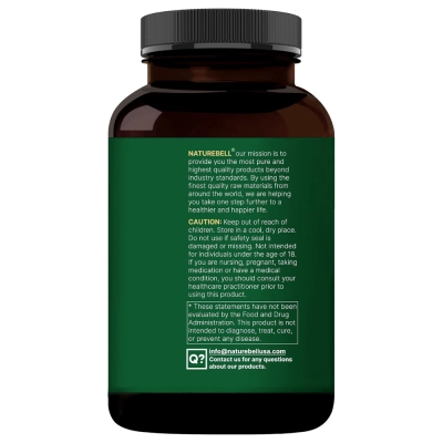  Glutationa, 2000mg, Pureza Superior a 98%, 240 Cápsulas, Naturebell
