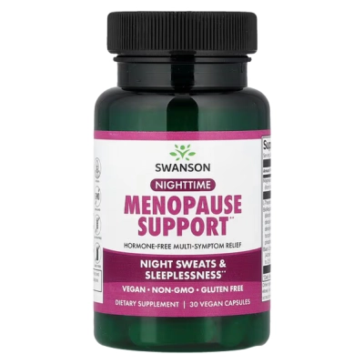 Suporte Noturno para Menopausa, 30 Cápsulas, Swanson 