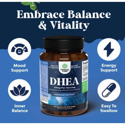 DHEA 25mg, 60 Cápsulas, Natures Craft