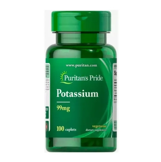 Potássio, 99mg, 100 Cápsulas, Puritan's Pride