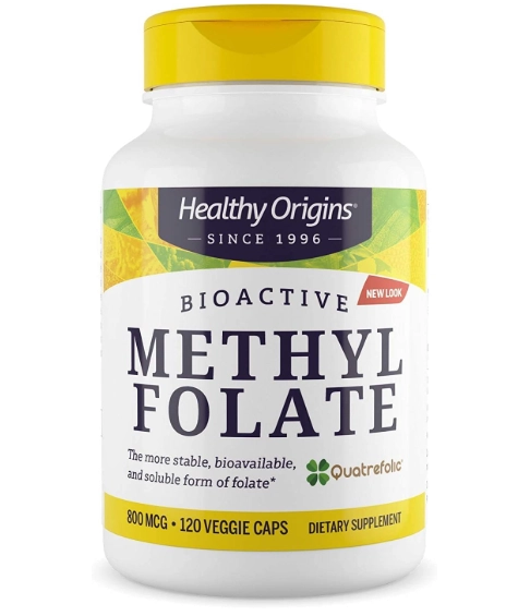 Methyl Folate 800mcg, 120 Cápsulas, Healthy Origins