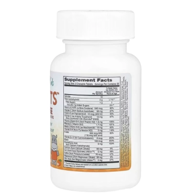 Multivitamínico Infantil, Kid Vits, 60 Comprimidos Sabor  Laranja Suculenta, Now