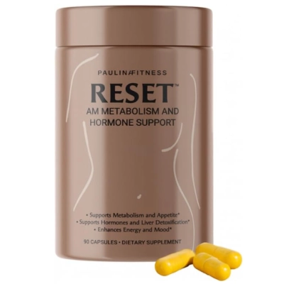 Reset AM Metabolism and Hormone, Metabolismo e Equilíbrio Hormonal, Regulação do Apetite, 90 Cápsulas, Paulina Fitness