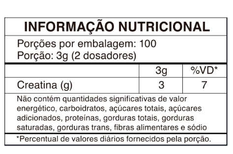 Creatina Monohidratada Pura, 300g, Complete Bari