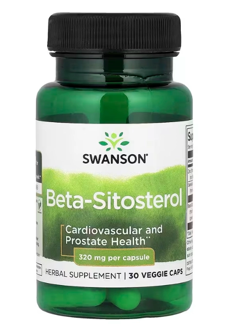 Beta-Sitosterol 320mg, 30 Cápsulas, Swanson