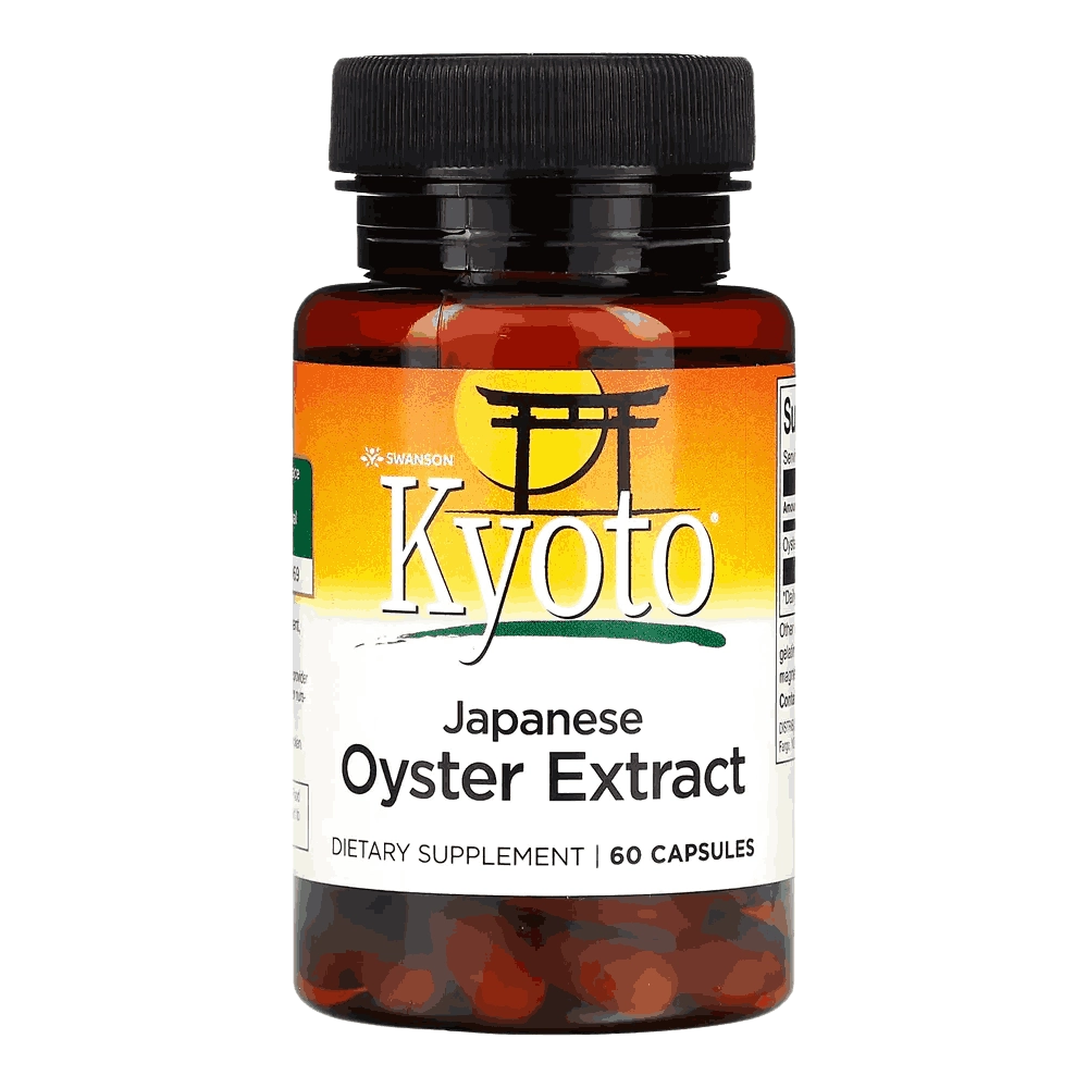 Extrato Ostra Japonesa 500mg, 60 Cápsulas - Swanson 