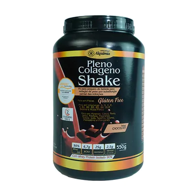 Pleno Colágeno Verisol  Shake, Sabor Chocolate 550g, Alquimia