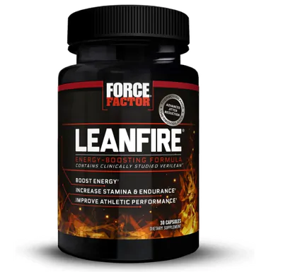 LeanFire, Pré-treino termogênico, 30 cápsulas, Force Factor