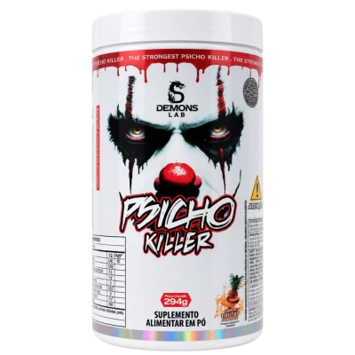 Pré-Treino Insane Psycho Killer, 294g , Frutas Amarelas, Demons Lab