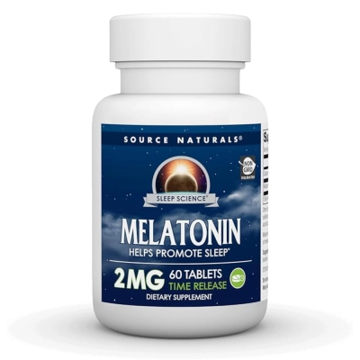 Melatonina 2mg, 60 Comprimidos, Source Naturals