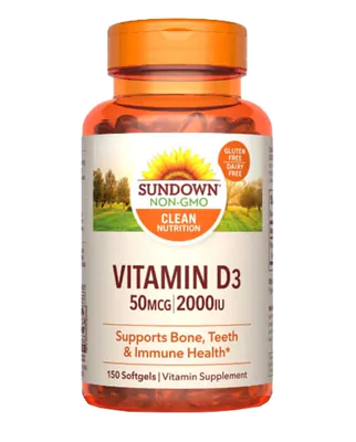 Vitamina D 2000UI, 150 Cápsulas, Sundown