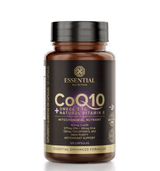 Coenzima CoQ10 100mg, 60 Cápsula, Essential Nutrition