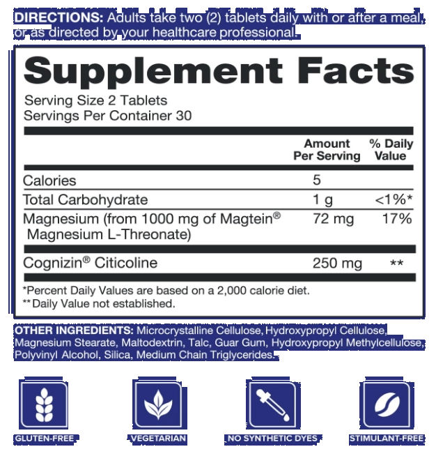 Brain Health Focus Plus, 60 Comprimidos, Qunol 