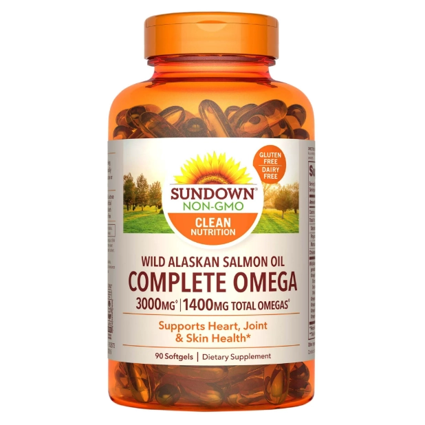 Ômega Completo com Óleo de Salmão, 1400mg, 90 Cápsulas, Sundown
