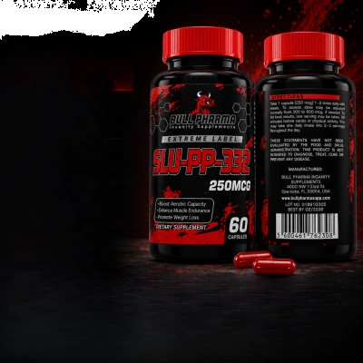  SLU-PP-332 250mcg, Definição Muscular, Energia e Queima de Gordura, 60 Cápsulas Bull Pharma