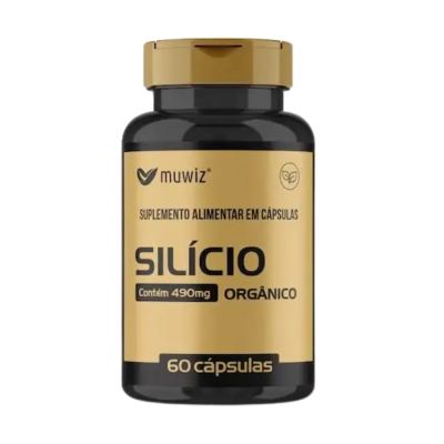 Silício Orgânico, 490mg, 60 Cápsulas, Muwinz