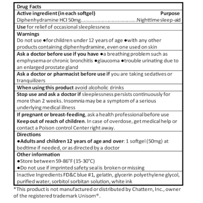 SleepAid 50mg, Para um sono mais profundo e reparador, 220 Cápsulas, RXZELL