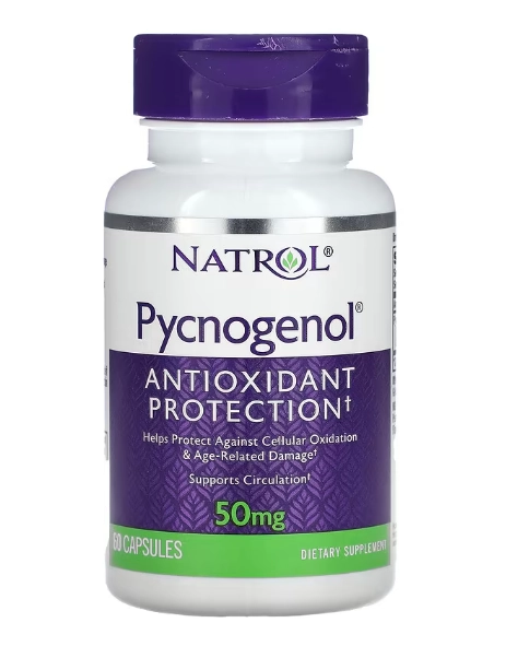 Pycnogenol, 50mg, 60 Cápsulas, Natrol