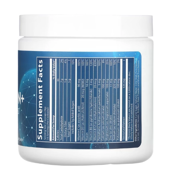 Hidratação + Reforço de Eletrólito, Hydration Electrolyte, 135g Sabor  Laranja e Manga, MRM Nutrition