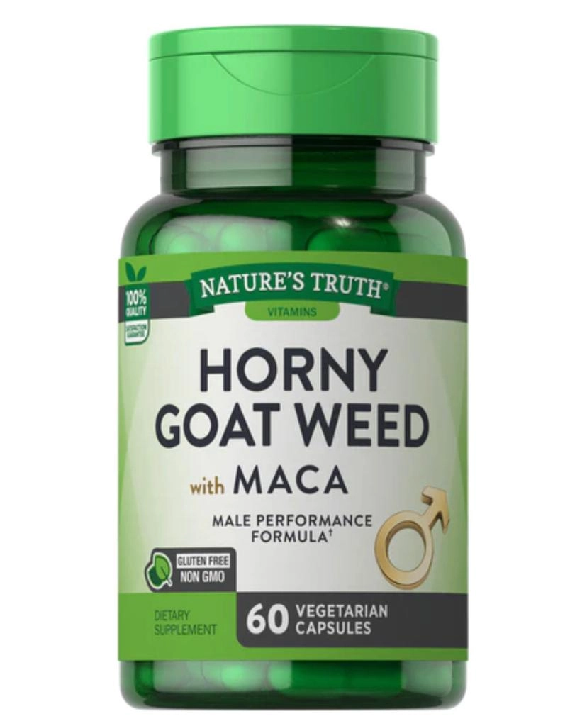 Horny Goat Weed com Maca, 60 Cápsulas, Nature's Truth