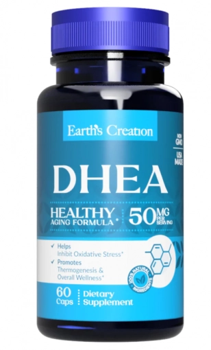 Dhea, 50mg, 60 Cápsulas, Earth's Creation