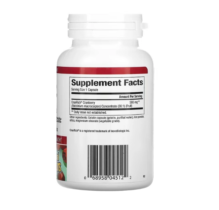 Super Força, Cranberry CranRich Concentrado, 500mg, 90 Cápsulas, Natural Factors