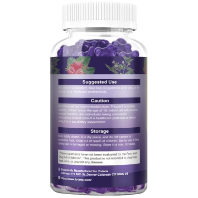 Cortisol Health, Formula 20 em 1 Com Ashwagandha, Rhodiola e Magnésio, 60 Gomas, Totaria Health