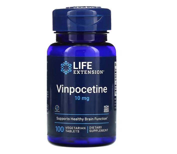 Vinpocetina, 10mg, 100 Comprimidos, Life Extension