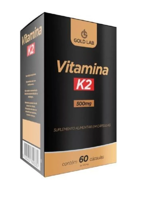 Vitamina K2, 60 Cápsulas, Gold Lab
