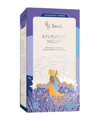 Chá Ayurvedic Night, 25 Saches, Souly