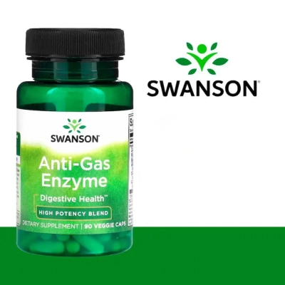 Anti-Gas Enzyme, 40 mg, 90 Cápsulas, Swanson